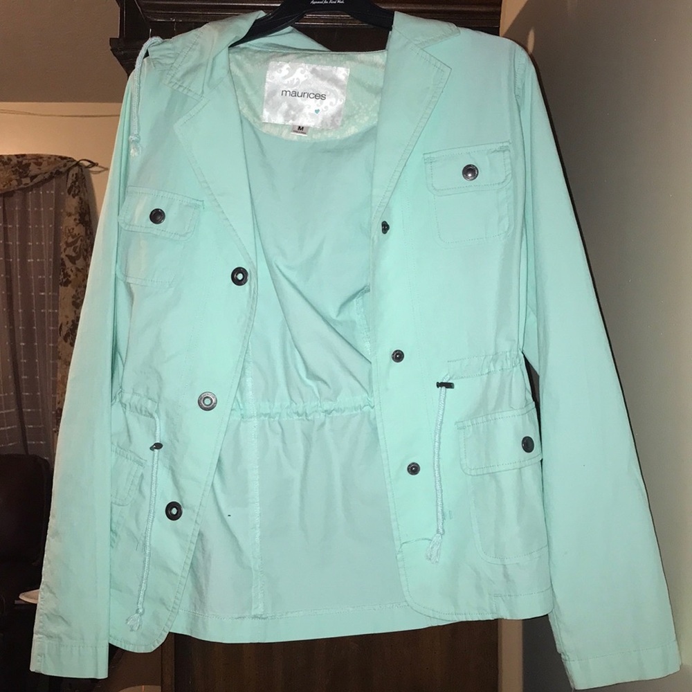 Mint green jacket